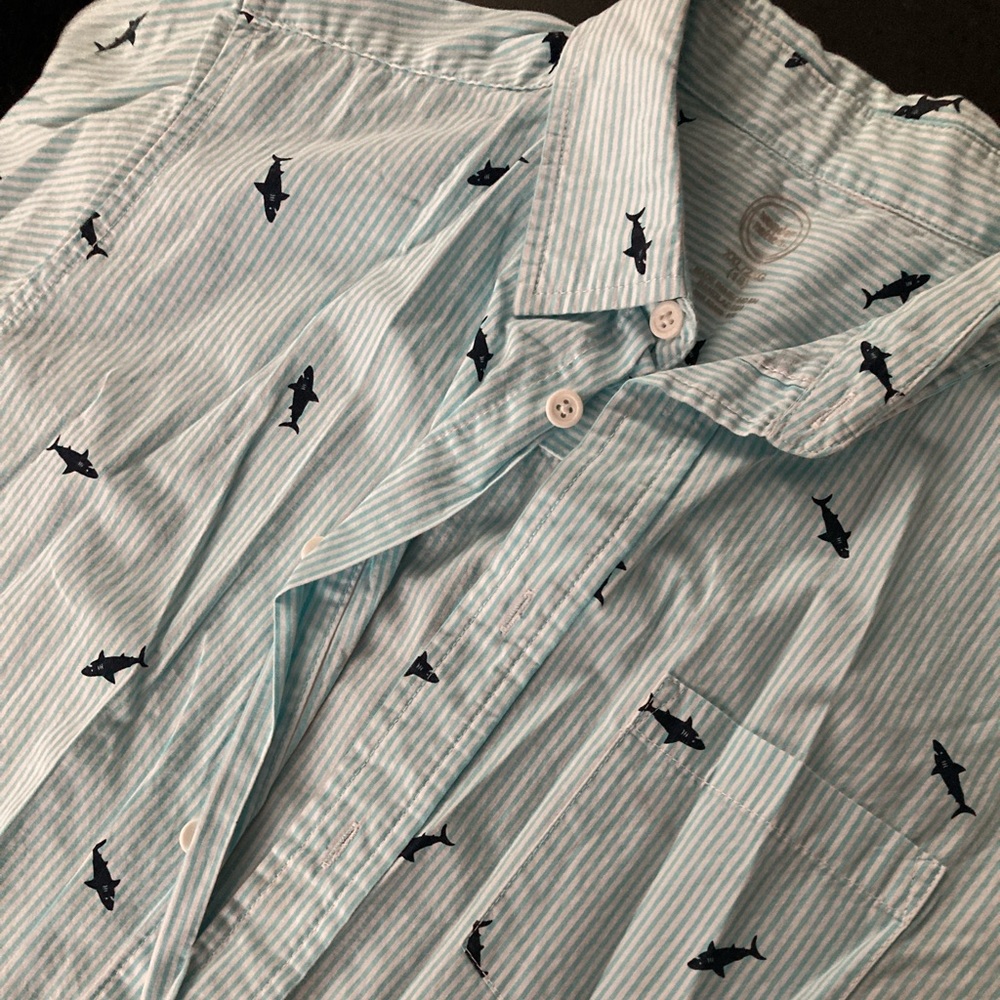 ⚡️ Xxl/18 wonder nation boys short sleeve button up shirt